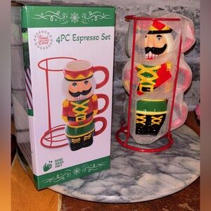 Christmas Nutcracker espresso cups decor gift